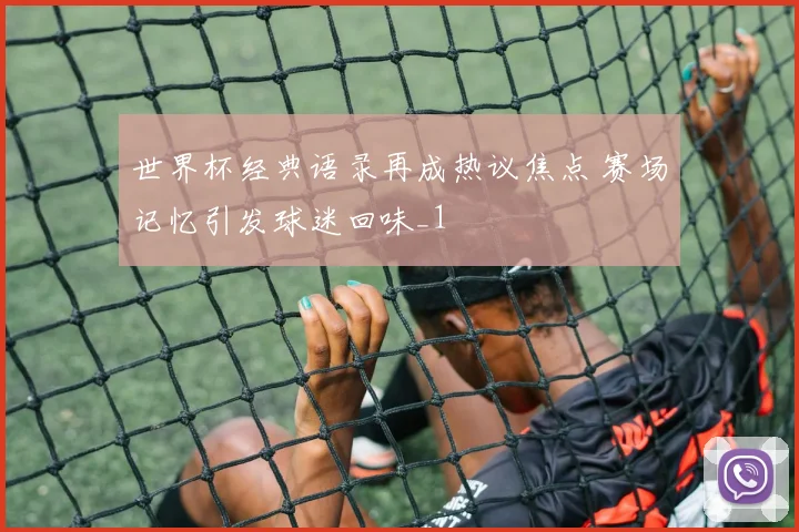 世界杯经典语录再成热议焦点 赛场记忆引发球迷回味_1